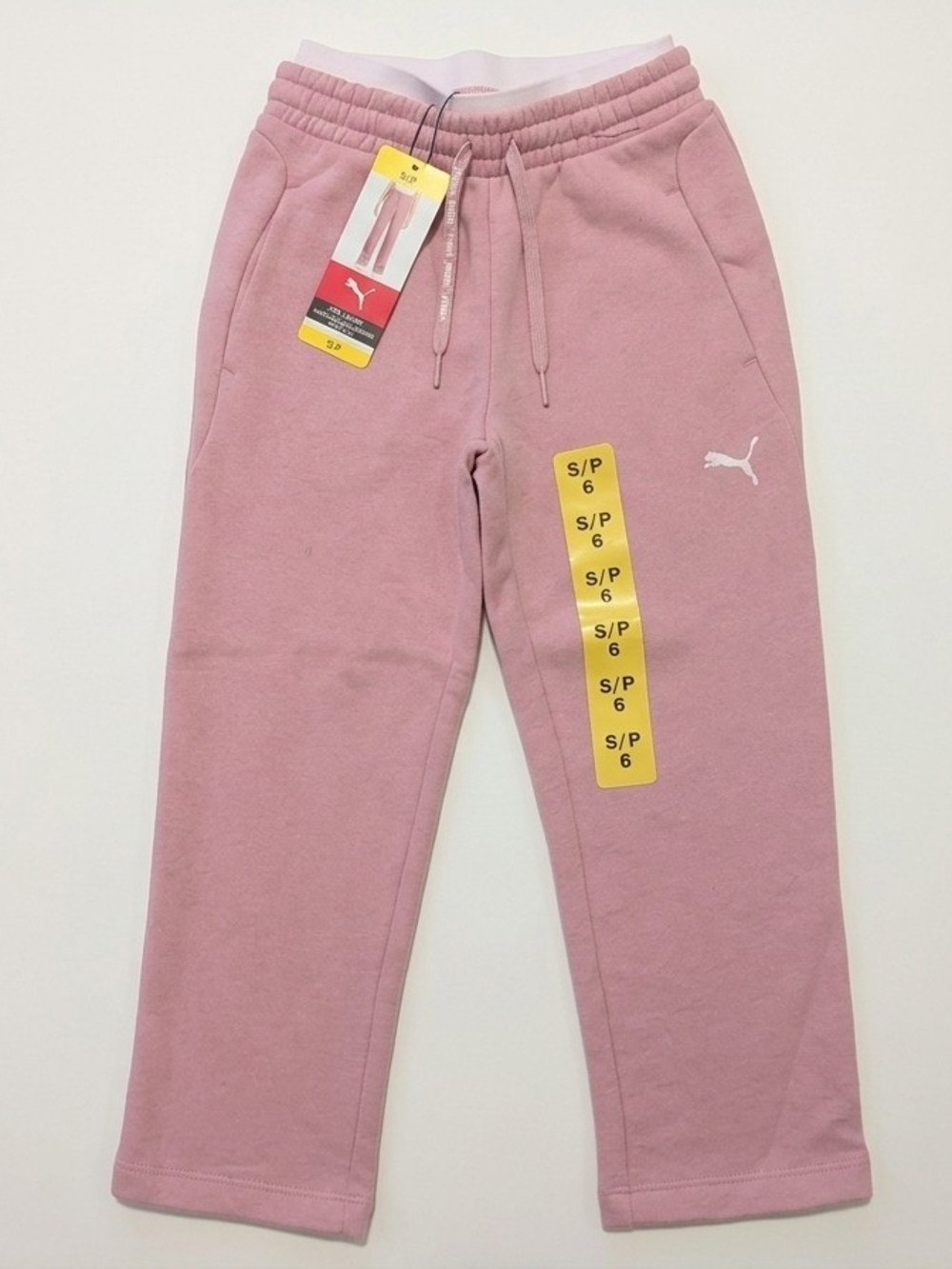 Puma Girls Pink Drawstring Joggers